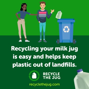 Recycling your milk jug is easy